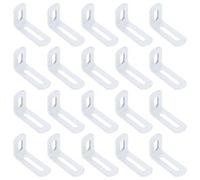 QUARKZMAN 20 Pezzi Staffe Angolari Regolabili 2"x1.2"x0.7" 90 Gradi Bianco