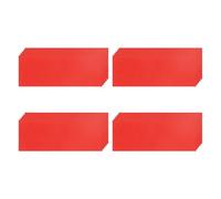 QUARKZMAN 20 Pz Etichette Magnetiche Cancallabili Colorate Strisce 3.1" X 1.2" Etichette Adesive Nome Rosse Scrivibili per Lavagna Bianca Frigorifero Armadietto Casa Ufficio Aula