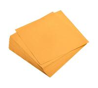 QUARKZMAN 200 Fogli Carta Origami Doppio Lato 15x15cm (6x6") 70gsm Arancione Fluorescente Foglio Carta Pieghevole Quadrato Kaki Progetti Artigianato Artistico Principianti Decorazioni Regali