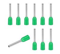 QUARKZMAN 200 Pcs Morsetti A Filo VE0308-28AWG Terminali A Crimpare In Rame Con Isolamento Per Estremità Di Cavi Per Progetti Elettrici Industria Chimica Industriale Verde
