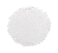 QUARKZMAN 2000 Pcs Perline In Vetro All'ingrosso, 1.5mm Mini Loose Bugle Per DIY Orecchini, Collane, Braccialetti, Creazione Di Gioielli, Trasparente