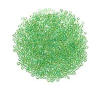 QUARKZMAN 2000 Pcs Perline In Vetro All'ingrosso, 2mm Mini Perline Sciolte In Vetro Per Orecchini, Collane, Bracciali, Creazione Di Gioielli, Verde Erba
