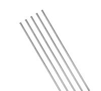 QUARKZMAN 200mm x 2,5mm Inossidabile Acciaio 304 x 5pz Aste di Acciaio Inox Lineare Albero Metrico Rotondo Barra Asta Terra Stock per Bricolage Fai-Da-Te