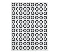 QUARKZMAN 200Pcs Punti Tondi Per Scansione 3D Per Scanner 3D Portatile, Interno 5mm Esterno 9mm Punti Ad Alta Riflettività Per Tracciamento Marker Per Posizionamento Target Per