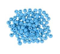 QUARKZMAN 200pz 10mm Perline Legno Naturale Colorate Colorate Cielo Blu