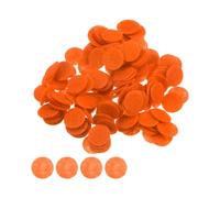 QUARKZMAN 200pz Cerchi Feltro Rotondi, 10mm 3/8" Dischetti Feltro Pre Tagliati Artigianato Feltro Non Tessuto Mini Cerchi Tessuto Feltro Progetti Cucito Fai da Te, Arancione