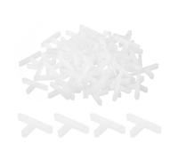 QUARKZMAN 200pz Distanziatori in Plastica a Forma di T per Piastrelle Parete Pavimento 1,5mm 1/16" Distanziatori Piastrelle per Installazione Piastrelle Ceramiche, Bianco