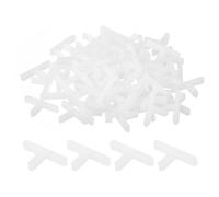 QUARKZMAN 200pz Distanziatori in Plastica a Forma di T per Piastrelle Parete Pavimento 2,5mm 3/32" Distanziatori Piastrelle per Installazione Piastrelle Ceramiche, Bianco