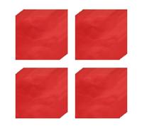 QUARKZMAN 200pz Fogli di Alluminio per Caramelle, 15cm x 15cm Fogli Barrette Cioccolato Carta Foglio Alluminio per Decorazione Confezioni Caramelle al Caramello (Rosso, Finitura Brillante)