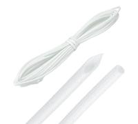 QUARKZMAN 20ft Guaina Intrecciata Per Cavi, 2mm / 5/64" ID 200C Alta Temperatura 1500V Protettore Per Filo In Fibre Di Vetro Organizzatore Cavi Gestione Fili Per Rigo Carburante Motore