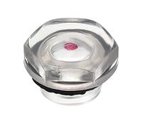 QUARKZMAN 20mm Dia Maschio Filettato Aria Compressore Olio Livello Vetro Raccordi x 1 Pezzo Trasparente Olio Sight Vetro con O-ring per Olio Lubrificato Compressori
