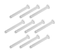 QUARKZMAN 20Pc 4mmx35mm Perno A Forcella Monoforo, 304 Acciaio Inossidabile Testa Piatta Perno A Forcella Monoforo Per Riparazioni Meccaniche, Installazione Mobili, Attrezzature.