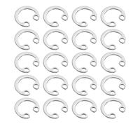 QUARKZMAN 20Pcs Anello Di Ritenuta Interno 10mm, Anelli Di Ritenuta Interni In Acciaio Inossidabile 304 Anelli A C Per Alberi Scanalati Perno, Colore Argento