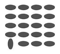 QUARKZMAN 20Pcs Dischi In Gomma Solida, 25mm Diametro Esterno X 1mm Spessore, Antiscivolo, Paracolpi Non Adesivi, Distanziatori In Gomma, Guarnizioni Piatte Tonde Per Mobili