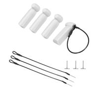 QUARKZMAN 20Pcs Etichette Di Sicurezza Rigide - Etichette Di Sicurezza Per Abbigliamento AM 58kHz Riutilizzabili Lunghezza 2.01" Con Aghi E Laccetti Adatte Per