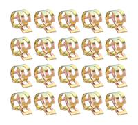 QUARKZMAN 20Pcs Fascette A Molla Tipo Banda 13.5mm Clip A Molla Colorati