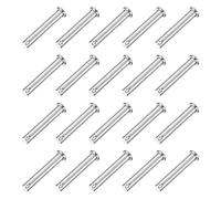 QUARKZMAN 20Pcs M8 x 50mm Perno a Cerniera a Foro Singolo, Perni di Aggancio a Testa Piatta in Acciaio Inossidabile 304 per Serratura, Installazione di Mobili, Attrezzature Industriali