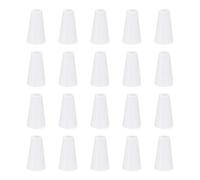 QUARKZMAN 20Pcs Pomelli Per Cordone, 19mm Nappe Per Tende Cieche Pomelli In Plastica Per Cordone Pendenti Per Tende Cieche Tapparelle Persiane, Bianco