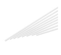 QUARKZMAN 20Pz Asta Plastica Abs Quadrata Barra Solida 1/8" x 10" Bianca Asta Tubo Plastica Liscia per Materiali per Modelli Fai da Te, Tavolo Sabbia, Realizzazione Modelli Architettonici