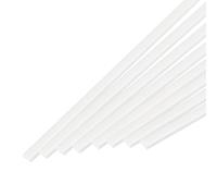 QUARKZMAN 20pz Asta Rettangolare in ABS Asta Solida in Plastica ABS 2x4x250mm Asta in Plastica Bianca per Kit di Assortimento per Costruzione di Modelli Architettonici Fai Da Te