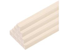 QUARKZMAN 20pz Bastoncini di legno, 1/2"x 1/2" x 15" Cubo Rettangolare in Legno Bastoncini Quadrati in Legno per Decorazioni Artistiche Fai Da Te Artigianato Intagli Mano