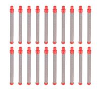 QUARKZMAN 20pz Filtro per Pistola Airless, Filtro per Schermo Alta Pressione per Pistola a Spruzzo, Accessori Ricambio per Spruzzatura Tipo Push On, Rosso