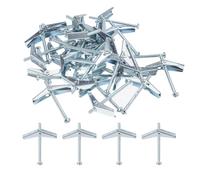 QUARKZMAN 20pz Molla Levetta Bullone Ancoraggi 1/8"x2" Farfalla Ancore Maschio Filettatura Molla Caricato Cavo Muro Rotondo Testa Levetta Bullone