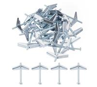 QUARKZMAN 20pz Molla Levetta Bullone Ancoraggi 3/16"x3" Farfalla Ancore Maschio Filettatura Molla Caricato Cavo Muro Rotondo Testa Levetta Bullone