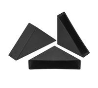 QUARKZMAN 20pz Proteggi Angoli in Plastica 10x50mm Cuscino per Paraspigoli in Vetro a Forma ad Angolo Retto per Protezione degli Angoli Vetro, Specchio, Piastrelle, Nero