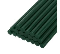 QUARKZMAN 20pz Stick Colla a Caldo per Pistola Colla a Caldo 7mm x 100mm/0,27" x 4" Mini Bastoni di Colla a Caldo Adesiva Verde Scuro