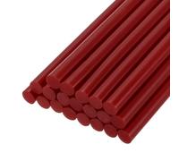 QUARKZMAN 20pz Stick Colla a Caldo per Pistola Colla a Caldo 7mm x 100mm/0,27" x 4" Mini Bastoni di Colla a Caldo Adesiva Rosso Vino