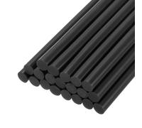 QUARKZMAN 20pz Stick Colla a Caldo per Pistola Colla a Caldo 7mm x 100mm/0,27" x 4" Mini Bastoni di Colla a Caldo Adesiva Nero