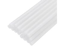 QUARKZMAN 20pz Stick Colla a Caldo per Pistola Colla a Caldo 7mm x 100mm/0,27" x 4" Mini Bastoni di Colla a Caldo Adesiva Bianco Glitterato