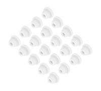 QUARKZMAN 20pz Tappo in Siliconica per Foro Chiusura Scatto, 6mm/0,2" Dia Montaggio Larghezza Scanalatura Stretta 2mm Pannello Copertura Guarnizione Rotonda per Passacavi Tappi Tenuta Bianco