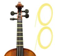 QUARKZMAN 216 Ft 2 Rotoli Nastro Per Violino 3mm Giallo Chiaro Adesivo PET Guida Per Dita Violoncello Adesivi Per Nastro Per Per Vari Strumenti Orchestrali Posizioni Note Su