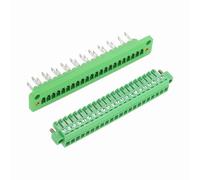 QUARKZMAN 22-Pin 3.81mm Pitch Pluggable Screw Terminal Block Connectors, PA66 300V 8A Through-Wall PCB Terminal Connectors 26-14AWG Cable for DIY Electronics Automation Power Modules