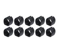 QUARKZMAN 22mm Dia. Raccordo Plastica Mobili Piede Scivoli x 12pz U-Forma Sedia Gamba Copertura Protezioni per Tubo Inserto, [Nero]