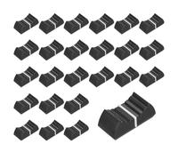 QUARKZMAN 24 Pezzi Cappucci per Cursori Foro 8x1.2mm Nero Bianco | Kit sostituzione manopola a pressione cursore piatto per miscelatore, Manopola per albero potenziometro scorrevole dritto