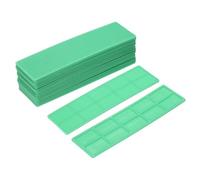 QUARKZMAN 24 Pezzi Spessori Piatti Plastica, Blocco Vetro 2mm Verde | Rialzi Compositi in Piastrelle Strutturali per Livellamento, Miglioramento Casa, Finestra, WC, Tavolo