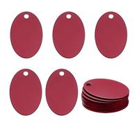 QUARKZMAN 24 Pezzi Targhette Ovali In Alluminio 38 x 25 x 1mm Lisce Per Incisione Targhe Metalliche Per Fai Da Te Strumenti Di Incisione Gioielli Etichette Per Cani E Animale.