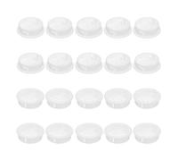 QUARKZMAN 24Pezzi 35mm/1.38" Griglie di Aerazione Circolari per Soffitto, Copertura di Ventilazione per Soffitto in Plastica, Griglia Rotonda con Fori a Maglie per Bagno Cucina, Bianco