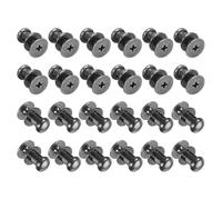QUARKZMAN 24pz 0.23'' x 0.3'' Mini Rotondo Pomelli Piccolo Cassetto Maniglie Armadio Pomelli Maniglie Maniglie per Cassettiera Armadio Gioielli Scatola Regali Custodie Grigio