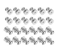 QUARKZMAN 24pz 0.23'' x 0.3'' Mini Rotondo Pomelli Piccolo Cassetto Maniglie Armadio Pomelli Maniglie Maniglie per Cassettiera Armadio Gioielli Scatola Regali Custodie Argento