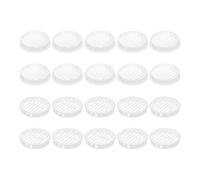QUARKZMAN 24pz 60mm/2,36" Griglie Aerazione Circolari per Soffitto, Copertura Ventola Soffitto Plastica, Griglia Rotonda Fori Maglie per Bagno Cucina Armadio Guardaroba, Bianco