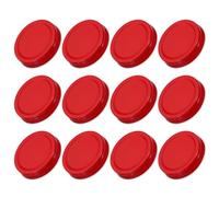 QUARKZMAN 24pz Coperchi per Barattoli Mason Jar, 70mm/2,76" Tappi in Lamiera Stagnata Bocca Regolare Antigoccia per Conservare Alimenti in Cucina, Rosso