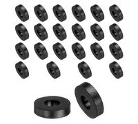 QUARKZMAN 24pz Distanziali Gomma 20mm OD, 8.5mm ID, 5mm Altezza Distanziatore Rotondo Antivibrazioni Boccola Anelli Tenuta Rondella Piatta Spessa per Accessori Auto Domestici