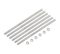 QUARKZMAN 24pz M3 x 400mm Completamente Barra Filettata con 24pz Esagonale Dadi, 0,5mm Passo Barra Filettata in Acciaio Inox 304 Destra Mano Filettato Aste Barra Perno