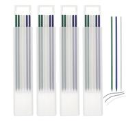 QUARKZMAN 24pz Matite per Falegname Mine Ricambio per Matite Carpentiere 2,8 mm Mine Matite Solide Fori Profondi Matite Costruzione per Lavorazione del Legno, Verde, Blu, Bianco