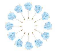 QUARKZMAN 24pz Spille per Boutonniere Rose per Sposo per Cerimonia Nuziale Anniversario Cena Formale Festa Azzurro