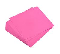 QUARKZMAN 25 Fogli di Carta Origami a Doppia Faccia 19,5x19,5 Cm (8x8") 70gsm Rosa Fluorescente Foglio Quadrato Pieghevole per Progetti Artistici, Principianti, Decorazioni Regalo